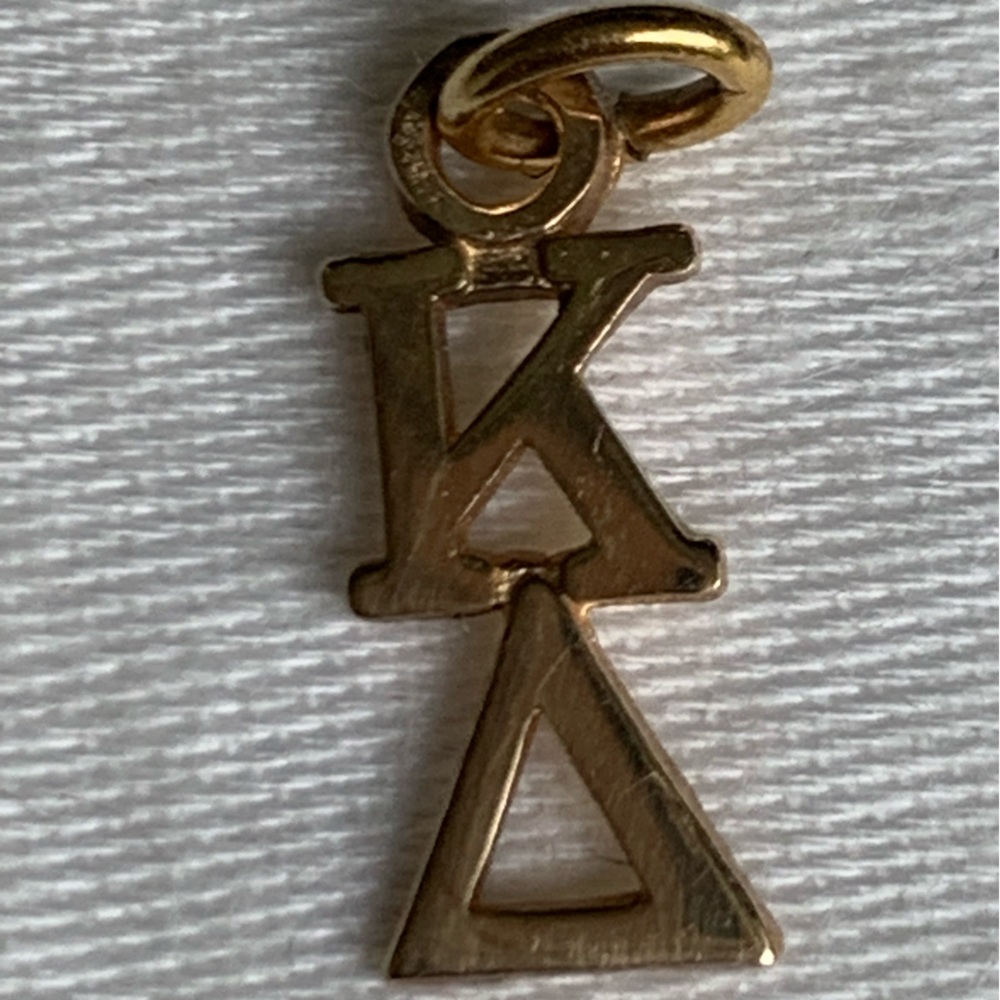 Kappa Delta Lavaliere Gold charm.